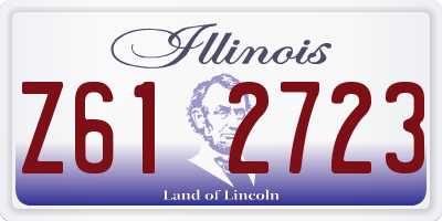 IL license plate Z612723