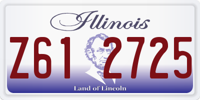 IL license plate Z612725