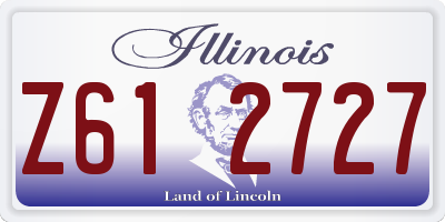 IL license plate Z612727