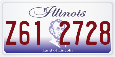 IL license plate Z612728
