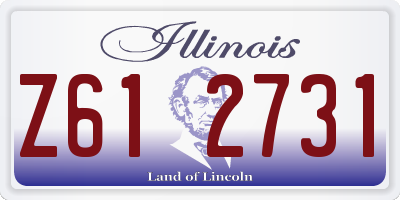 IL license plate Z612731