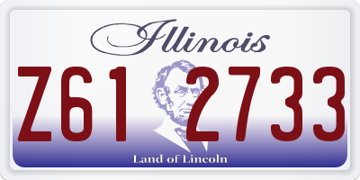 IL license plate Z612733