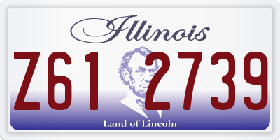 IL license plate Z612739