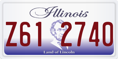 IL license plate Z612740