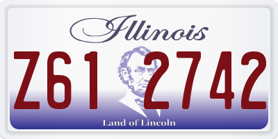 IL license plate Z612742