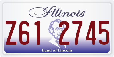 IL license plate Z612745