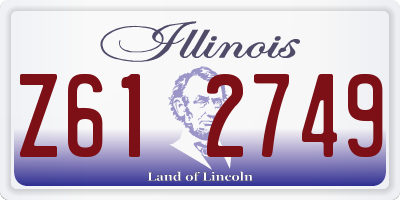 IL license plate Z612749