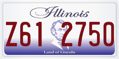 IL license plate Z612750