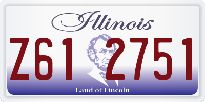 IL license plate Z612751