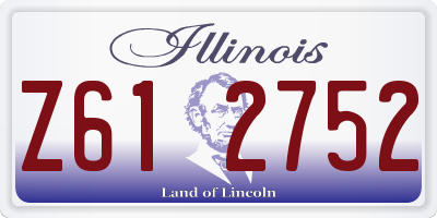 IL license plate Z612752