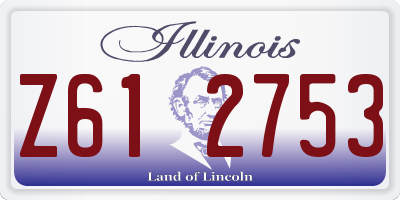 IL license plate Z612753