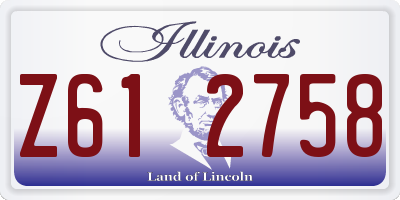IL license plate Z612758