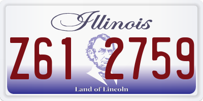 IL license plate Z612759