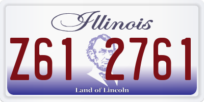 IL license plate Z612761