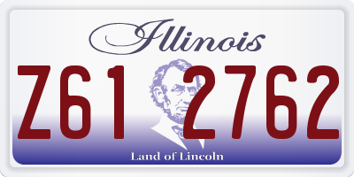 IL license plate Z612762