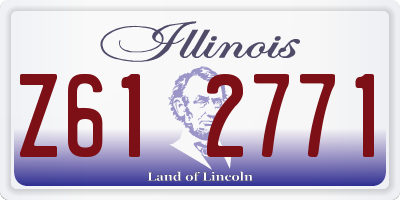 IL license plate Z612771