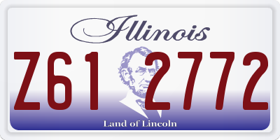 IL license plate Z612772