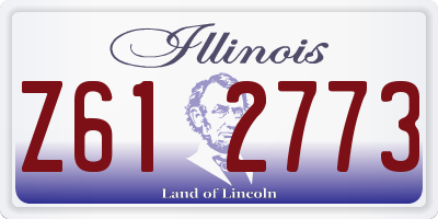 IL license plate Z612773