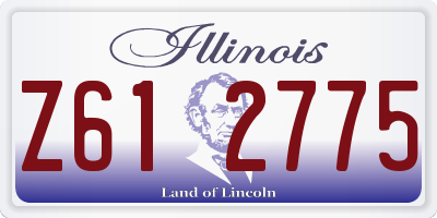 IL license plate Z612775
