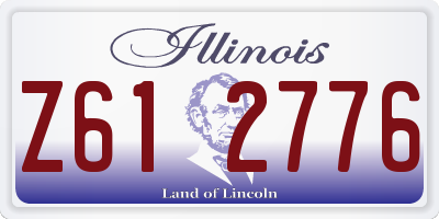 IL license plate Z612776