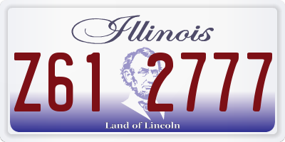 IL license plate Z612777