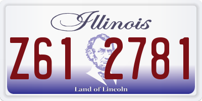IL license plate Z612781