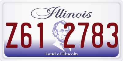 IL license plate Z612783