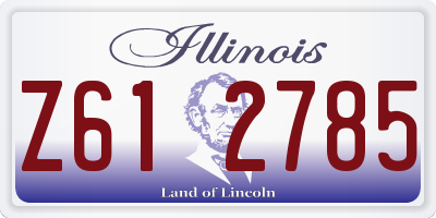 IL license plate Z612785