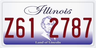 IL license plate Z612787