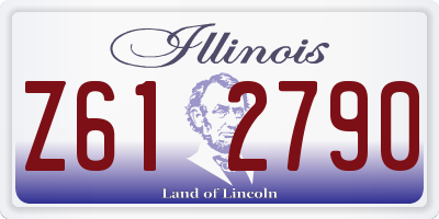 IL license plate Z612790