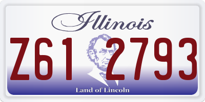 IL license plate Z612793