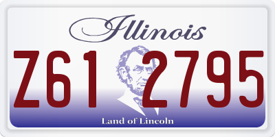 IL license plate Z612795