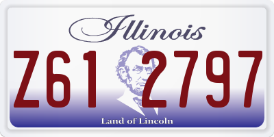 IL license plate Z612797