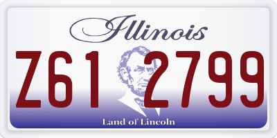IL license plate Z612799