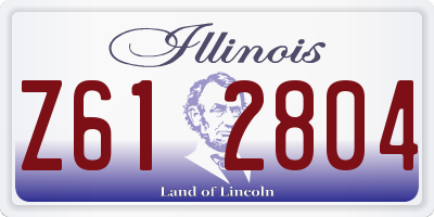 IL license plate Z612804
