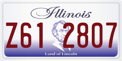 IL license plate Z612807