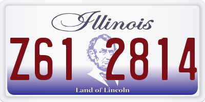 IL license plate Z612814