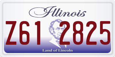 IL license plate Z612825