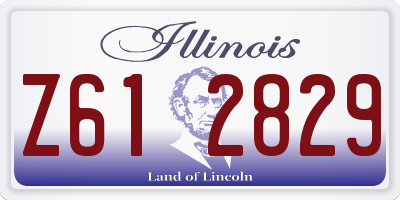 IL license plate Z612829