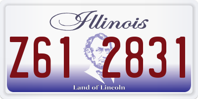 IL license plate Z612831