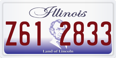 IL license plate Z612833