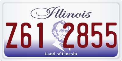 IL license plate Z612855