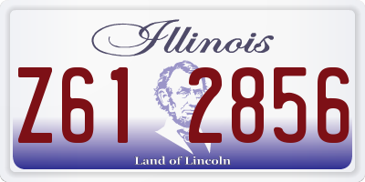 IL license plate Z612856