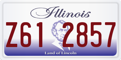 IL license plate Z612857