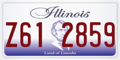 IL license plate Z612859