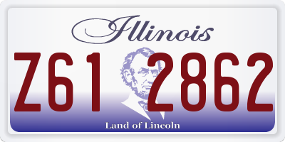 IL license plate Z612862