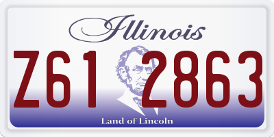 IL license plate Z612863