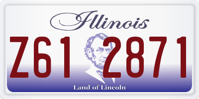 IL license plate Z612871