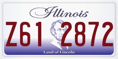 IL license plate Z612872