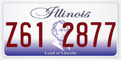 IL license plate Z612877